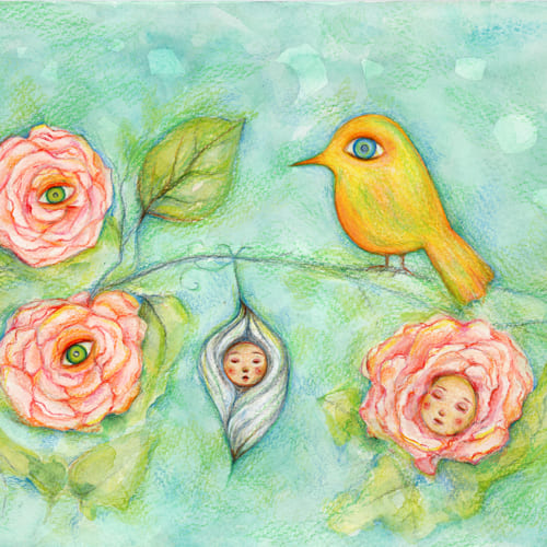 Song for the roses - Original artwork by Sarena Dawn