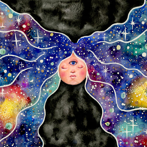 The spirit of the galaxy - Original artwork by Sarena Dawn