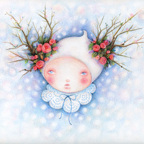 Winter Woodsprite - Original artwork by Sarena Dawn